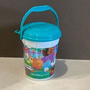 Walt Disney World Magic Kingdom Epcot Popcorn Bucket Vintage Whirley Drink Works